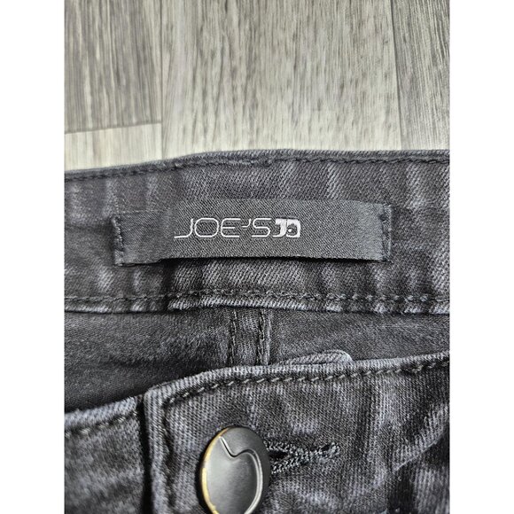 Joe's Jeans Jeans Womens 26 Black Charcoal Skinny Stretch Tapered Leg Denim - Picture 4 of 11